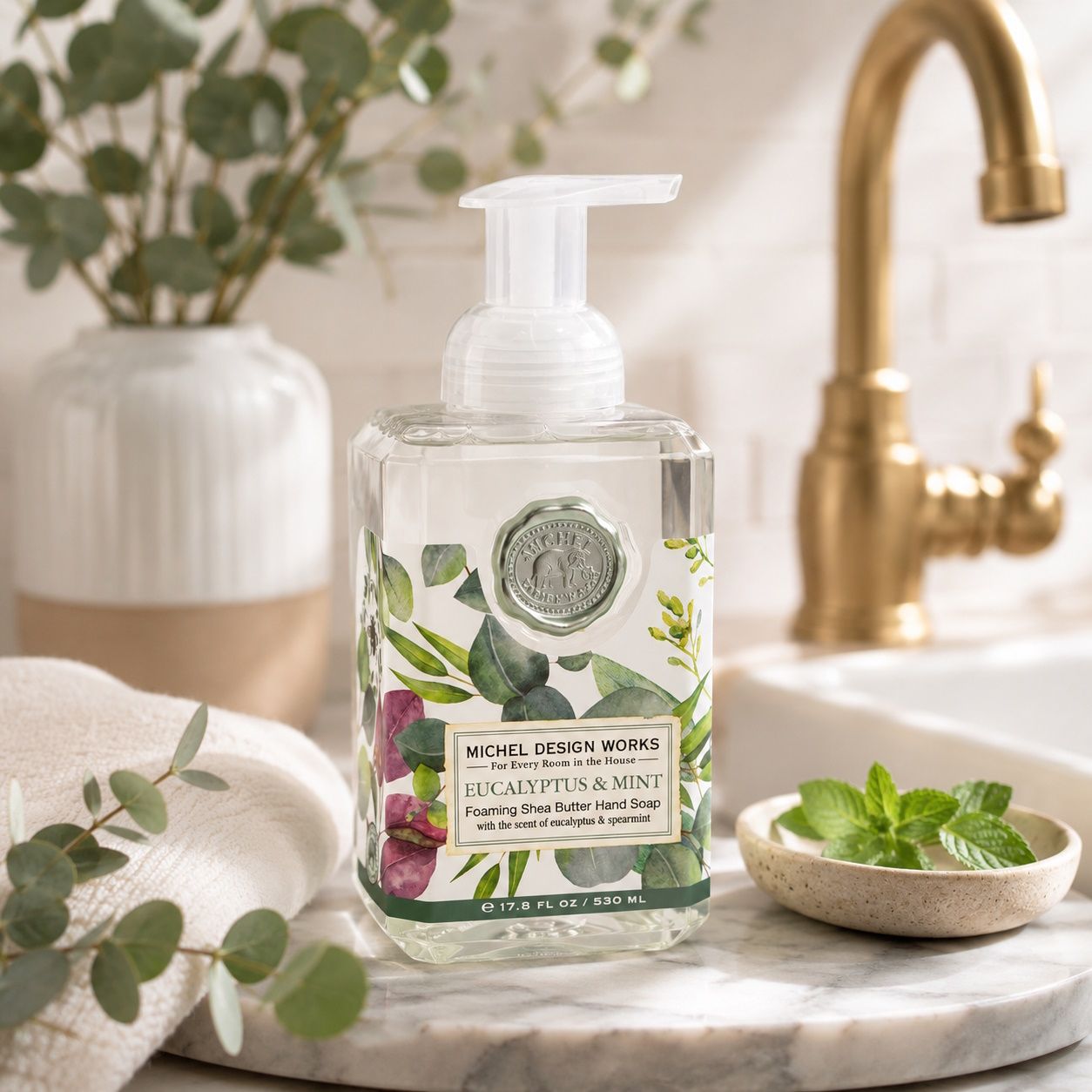 Michel Design Works Luxury Foaming Hand Soap Eucalyptus & Mint 530ml