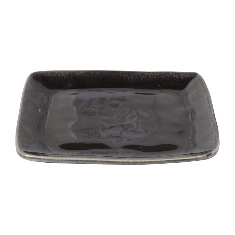 Vierkant bord Toscane - zwart - 20x20 cm