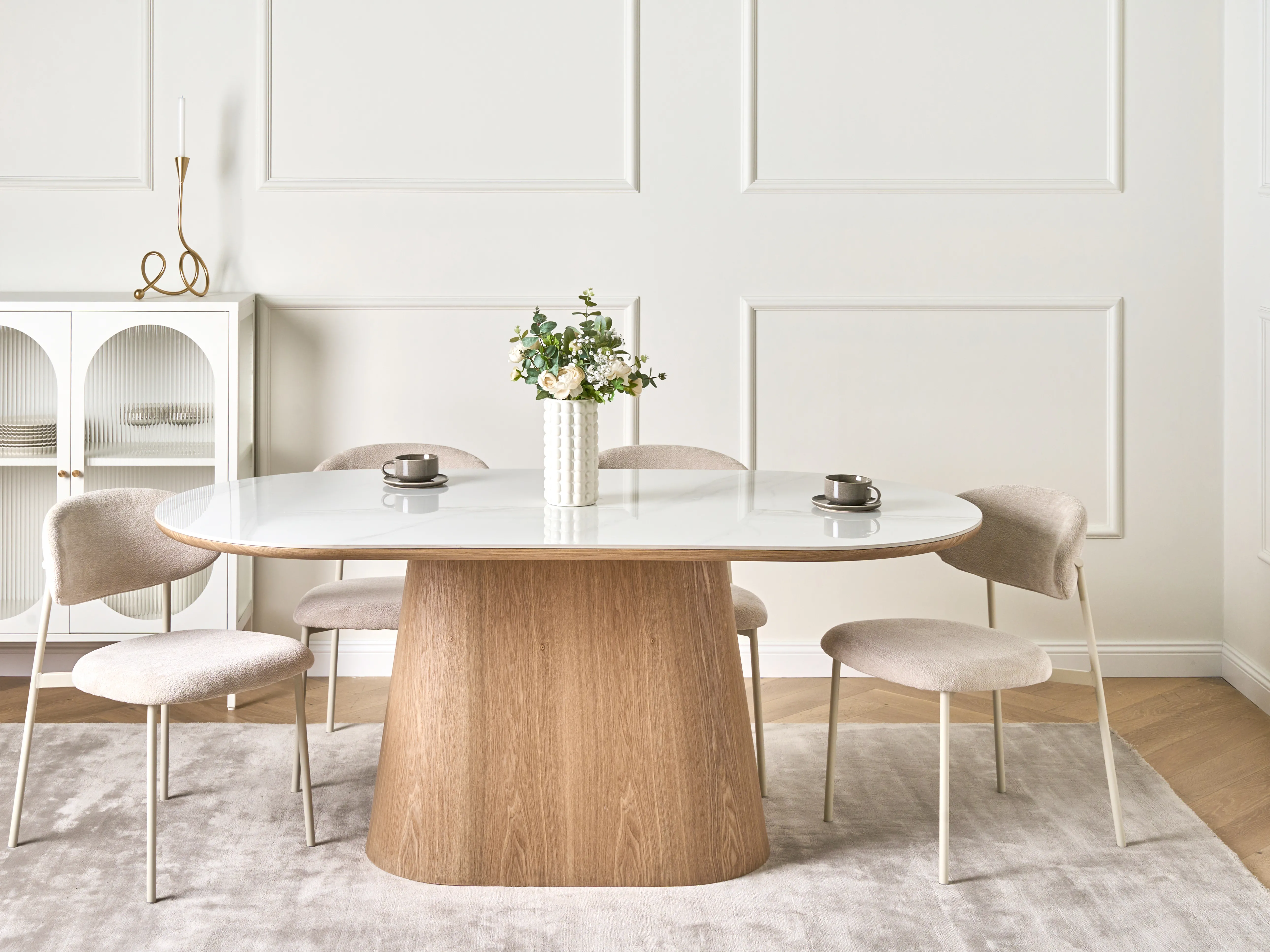 Dining Table LOCKHART Light Ash Wood 180 cm 90 cm
