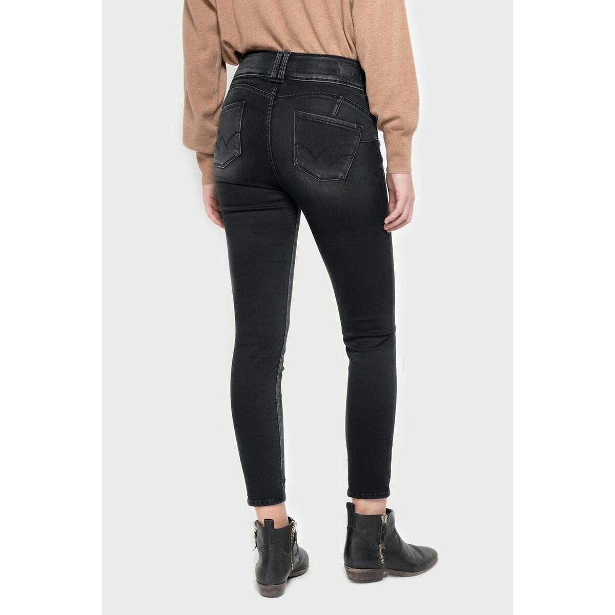 Jean slim taille haute