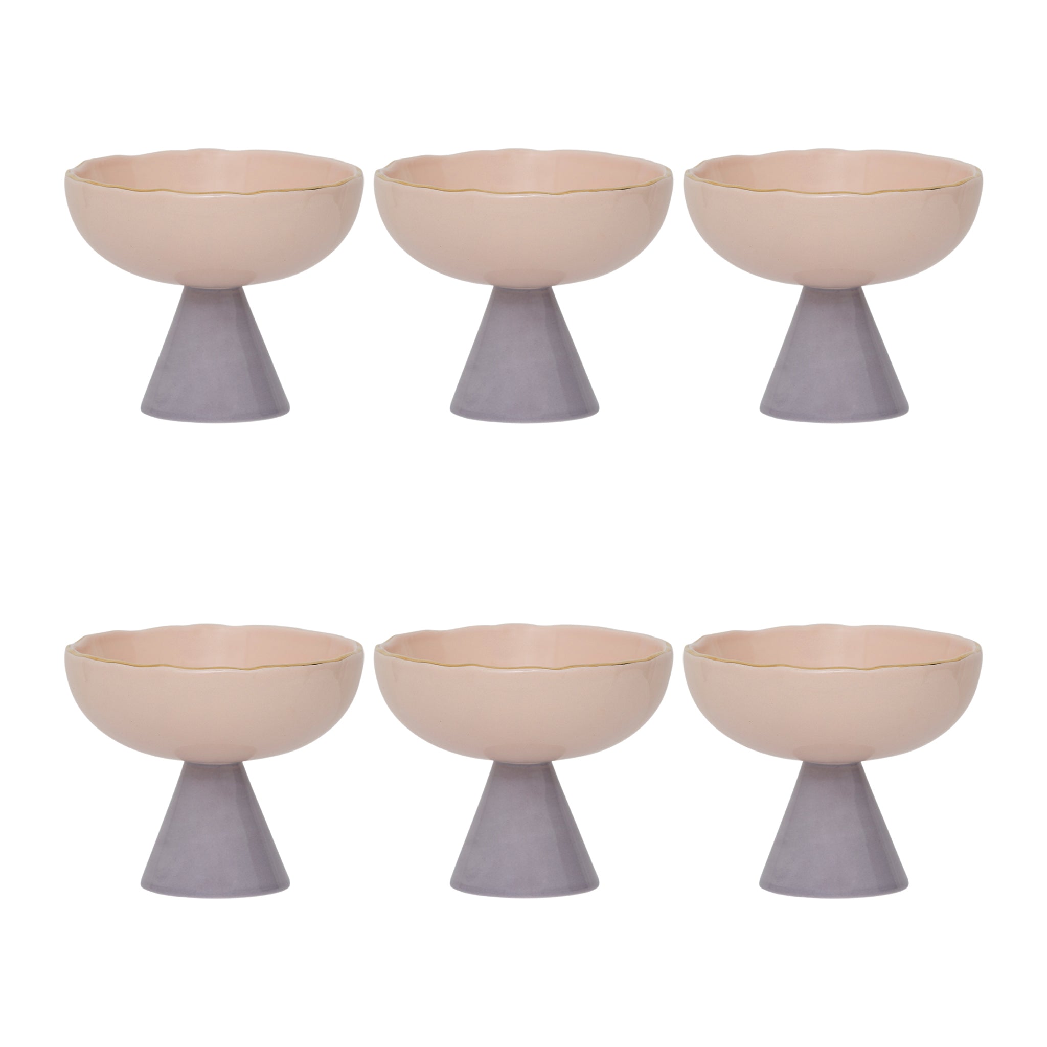 Urban Nature Culture Good Morning Dessert Coupe - Old Pink - 6 st.