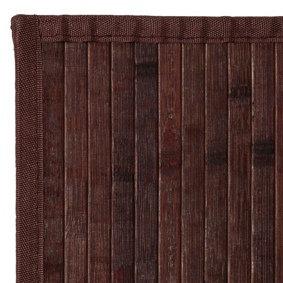 - Tapis de couloir bambou couleur chocolat 60x200cm