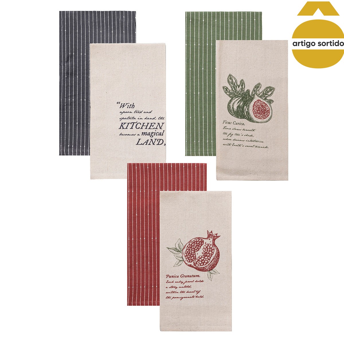 Conjunto de 2panos 45x65cm