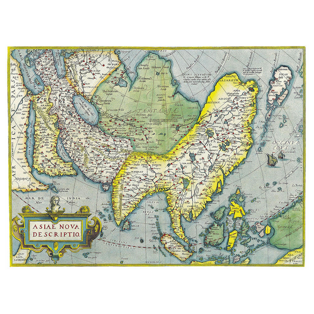 - Tableau cartographie ancienne carte No.52 80x100cm