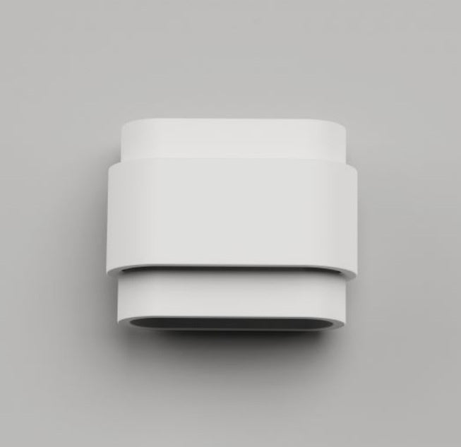 Artdelight Artdelight Wandlamp Gips Metz Wit 2 Lichts