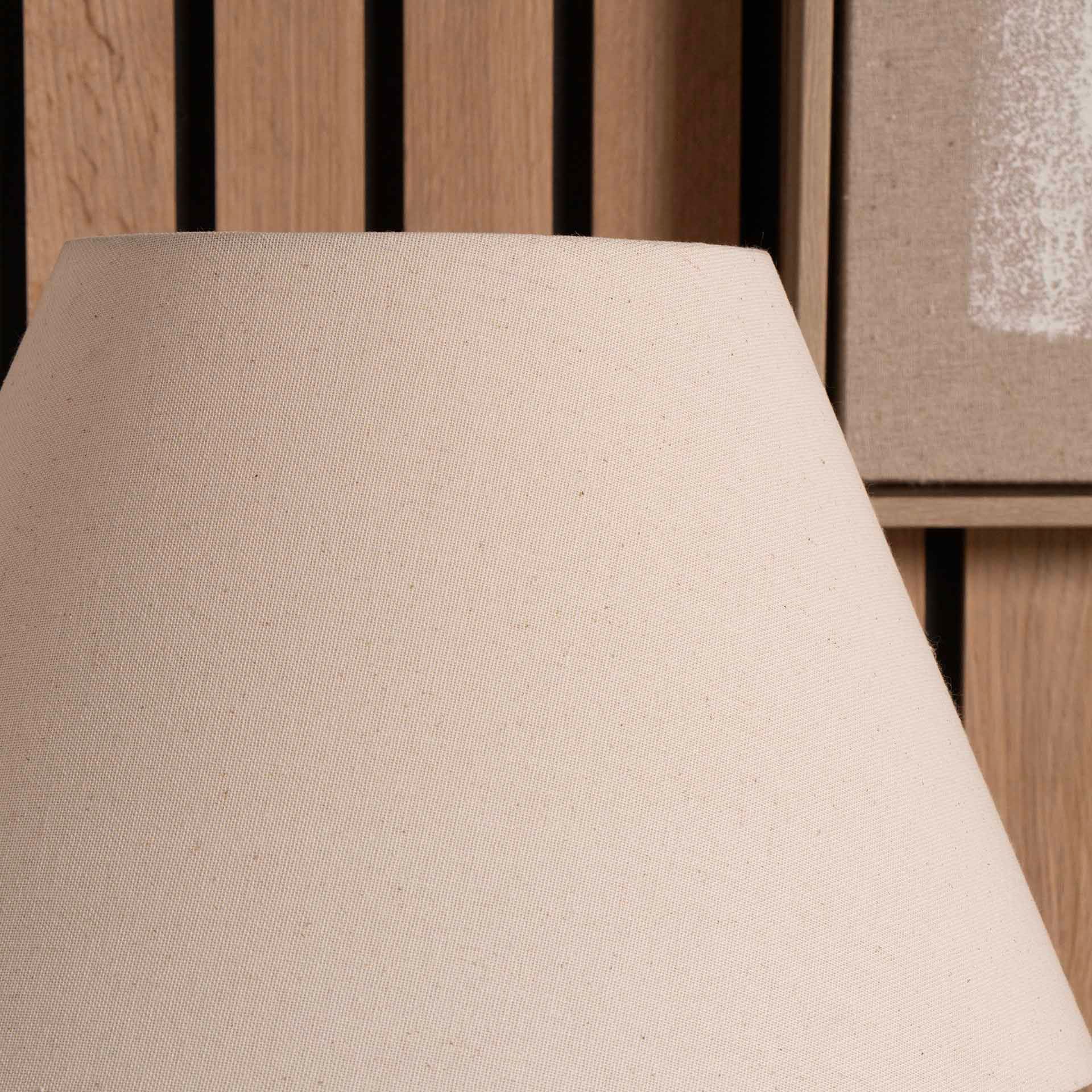 Ruma Natural Cream Empire Cotton Lamp Shade for Table Lamps and Floor Lamps