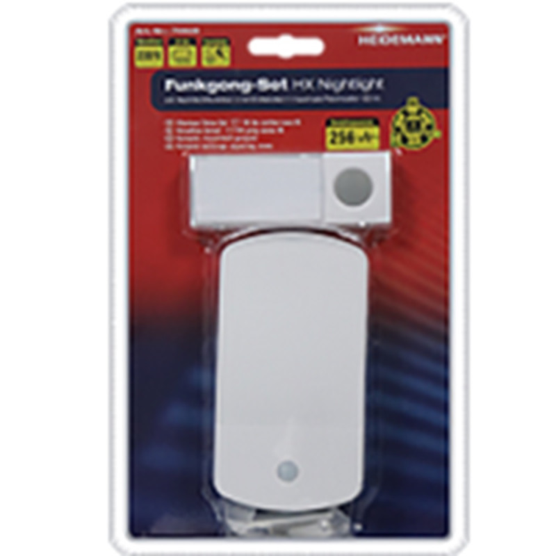 Carillon sans fil avec veilleuse HX Nightlight 150 m blanc HEIDEMANN