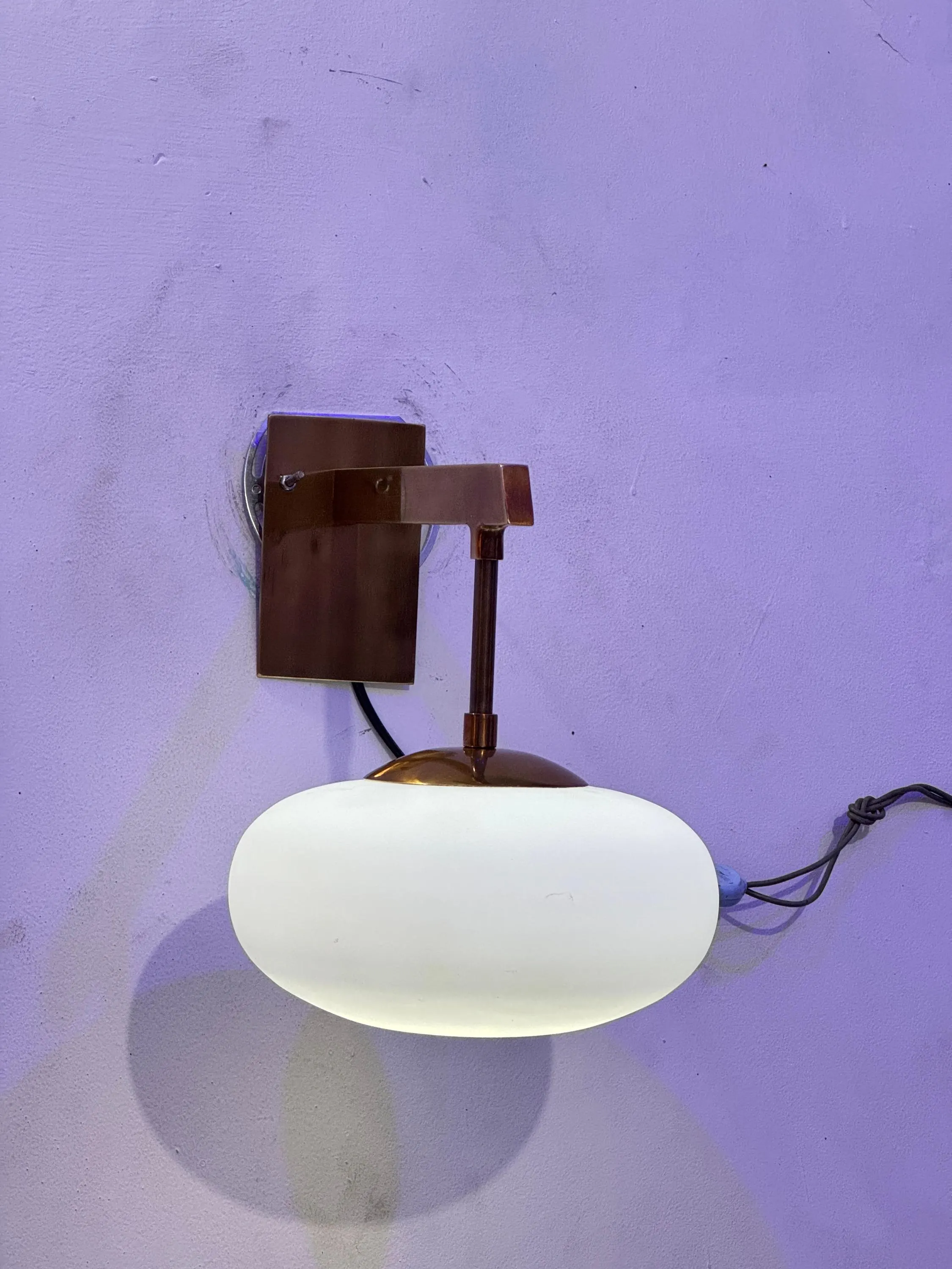 Modern Brass Sputnik Sconce Light, Mid Century Globe Wall Fixture