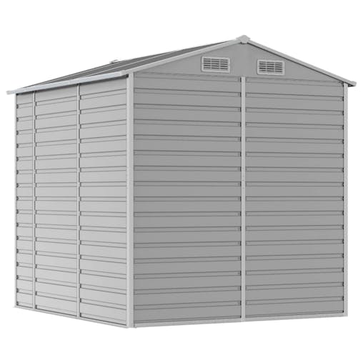 NNEVL Garden Shed Light Grey 191x215x198 cm Galvanised Steel