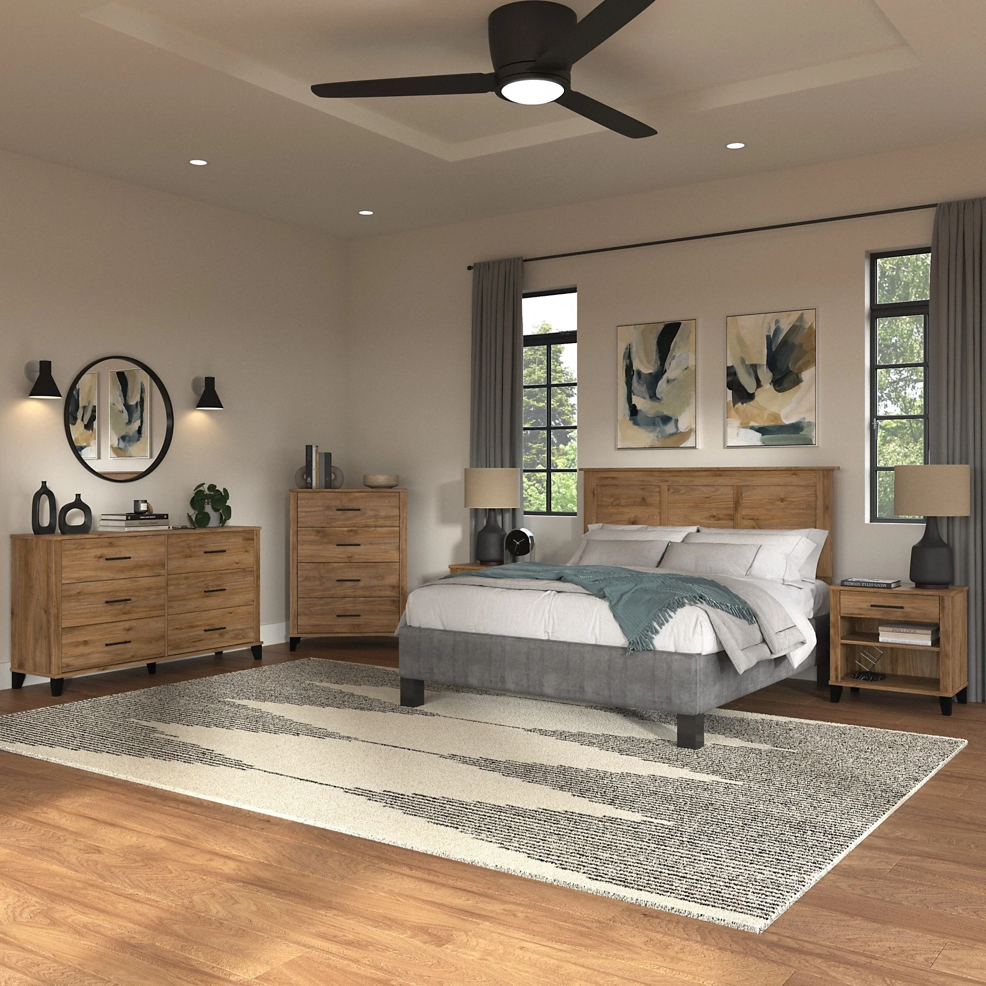 Somerset 5 Piece Full/Queen Size Bedroom Set by Bush Furniture