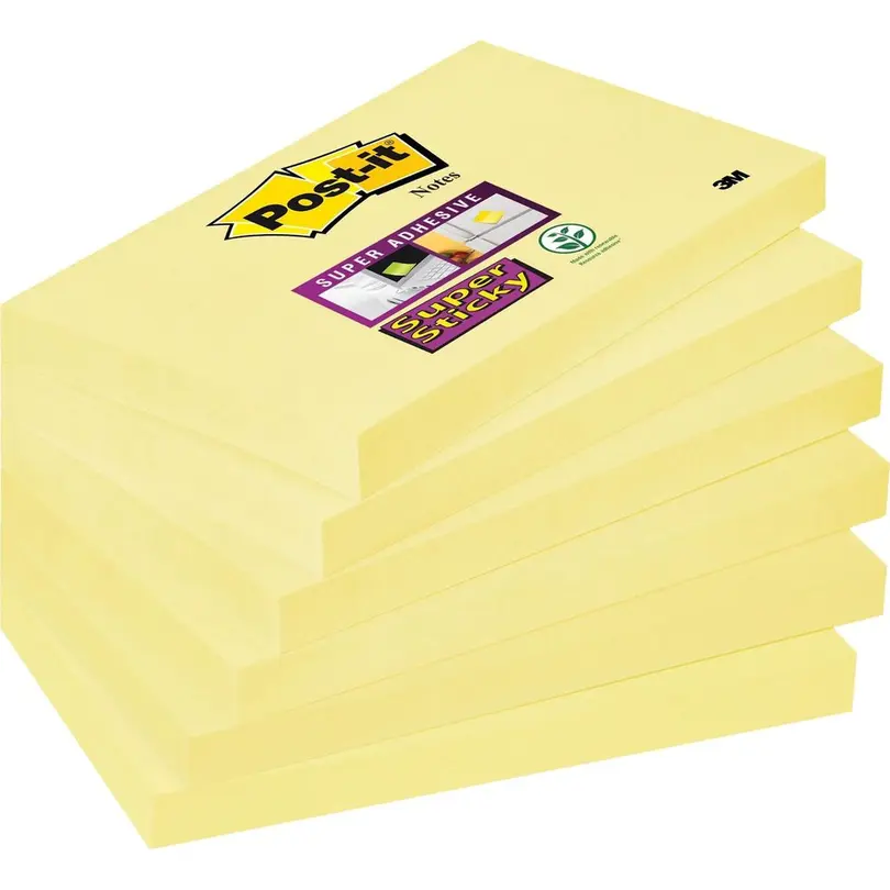 Haftnotiz 6er-Set Super Sticky