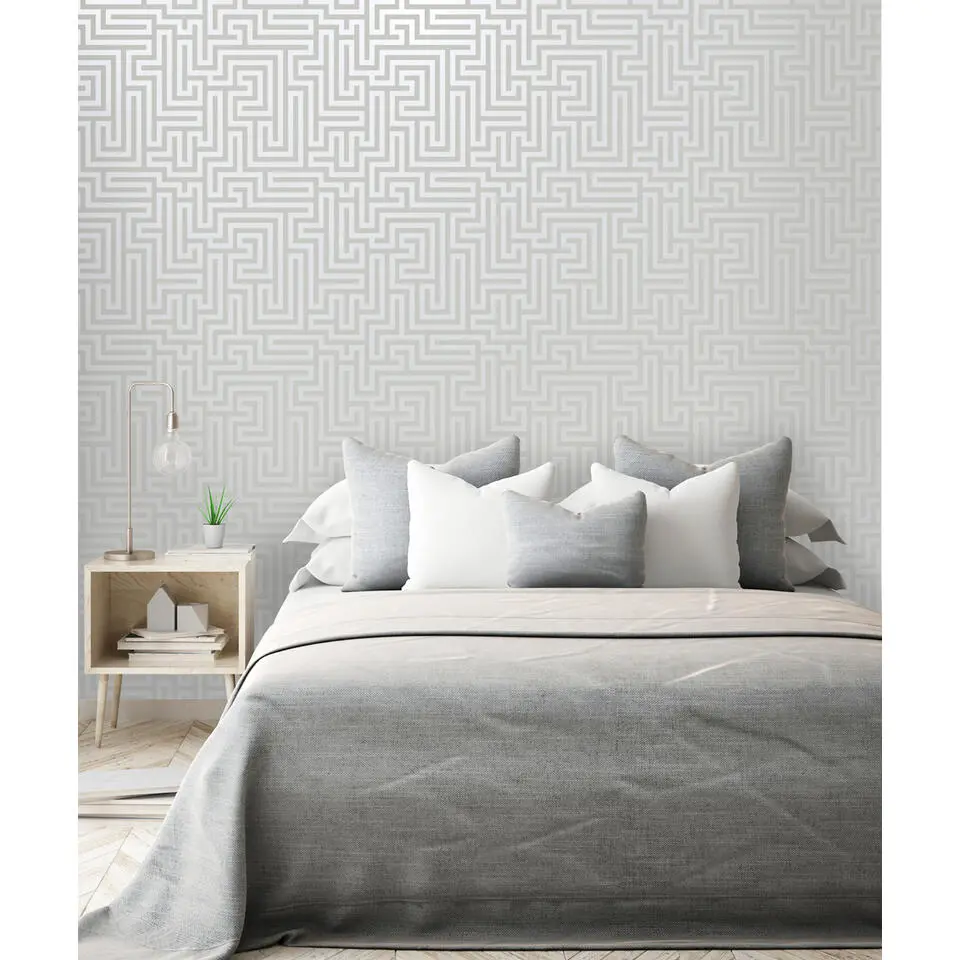 Dutch Wallcoverings - Indulgence Maze grey - 0,53x10,05m