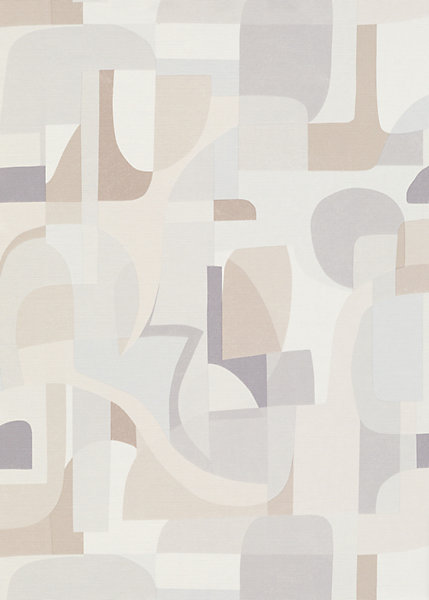 Papier peint vinyle intissé formes géométriques beige L.1005 x l.53cm, Erismann Fragment