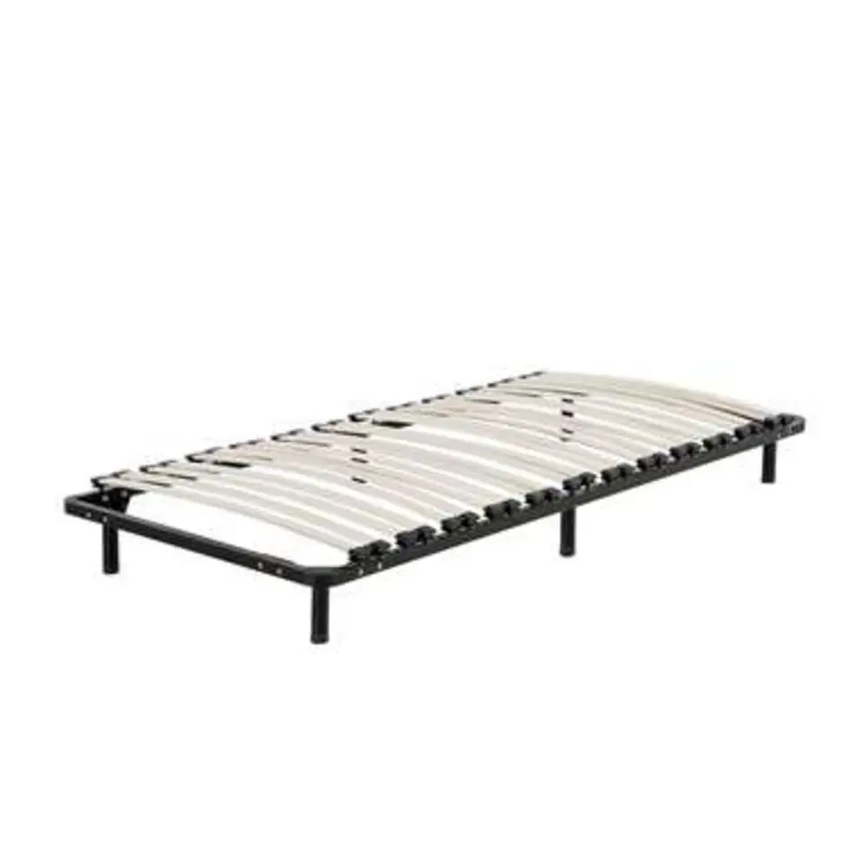 BASIC - Vrijstaande lattenbodem - Zwart - 90 x 200 cm - Staal