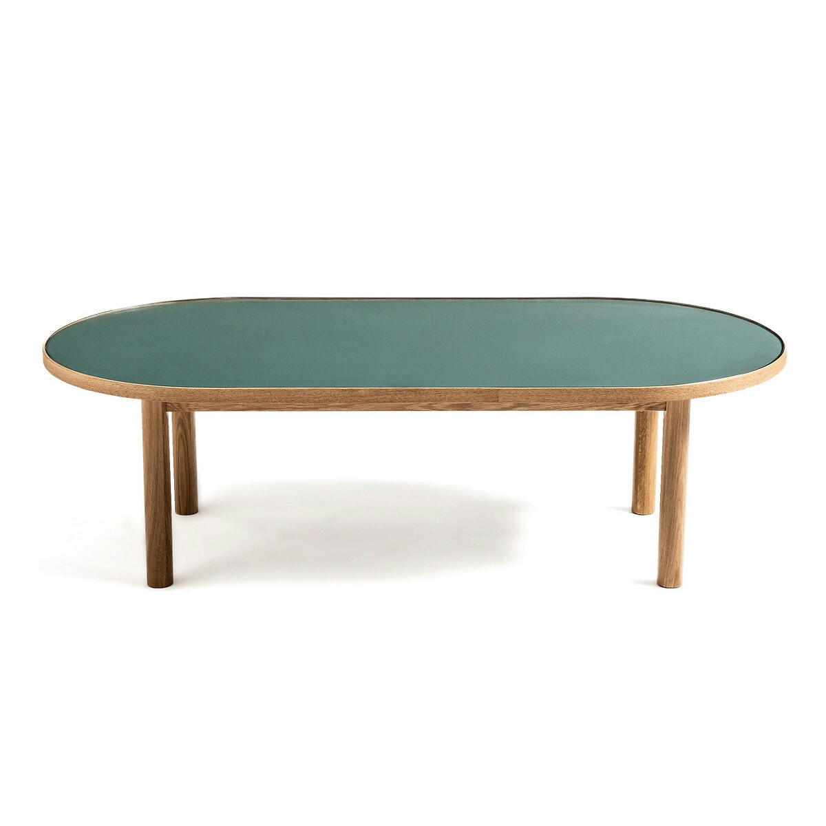 Table basse chêne et verre, Evergreen