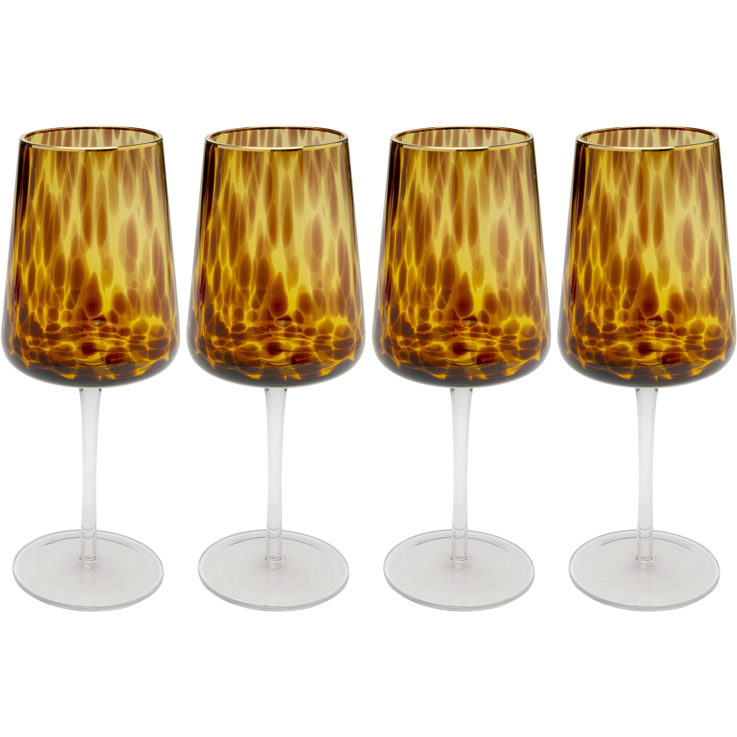 Kare Design Wijinglazen Caramel (4/set)