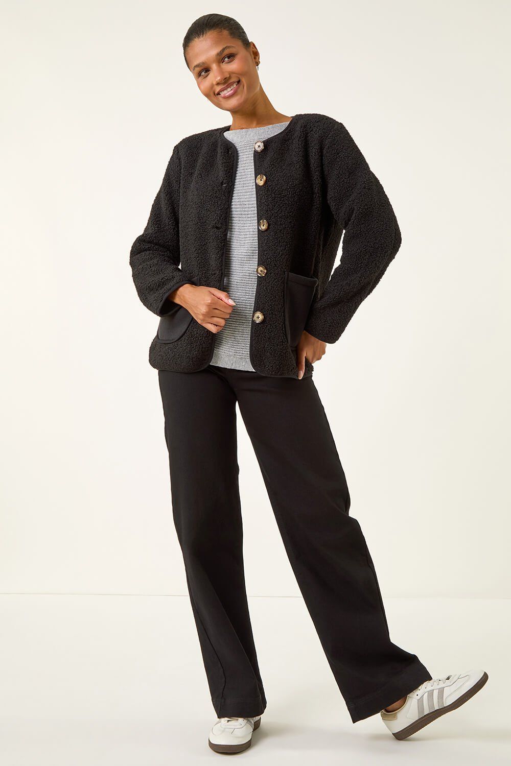 Roman Fleece Pocket Front Jacket