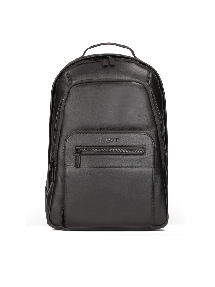 Large men's leather backpack