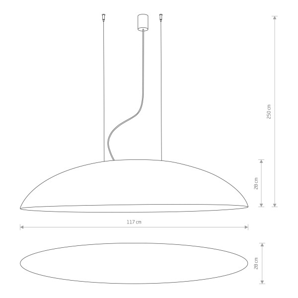 Lampa wisząca czarno-złota CANOE 5xE27x40W Nowodvorski
