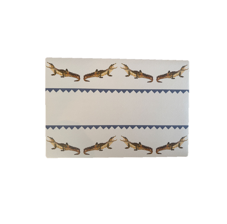 Catchii Placemat Crocodile Sam blauw