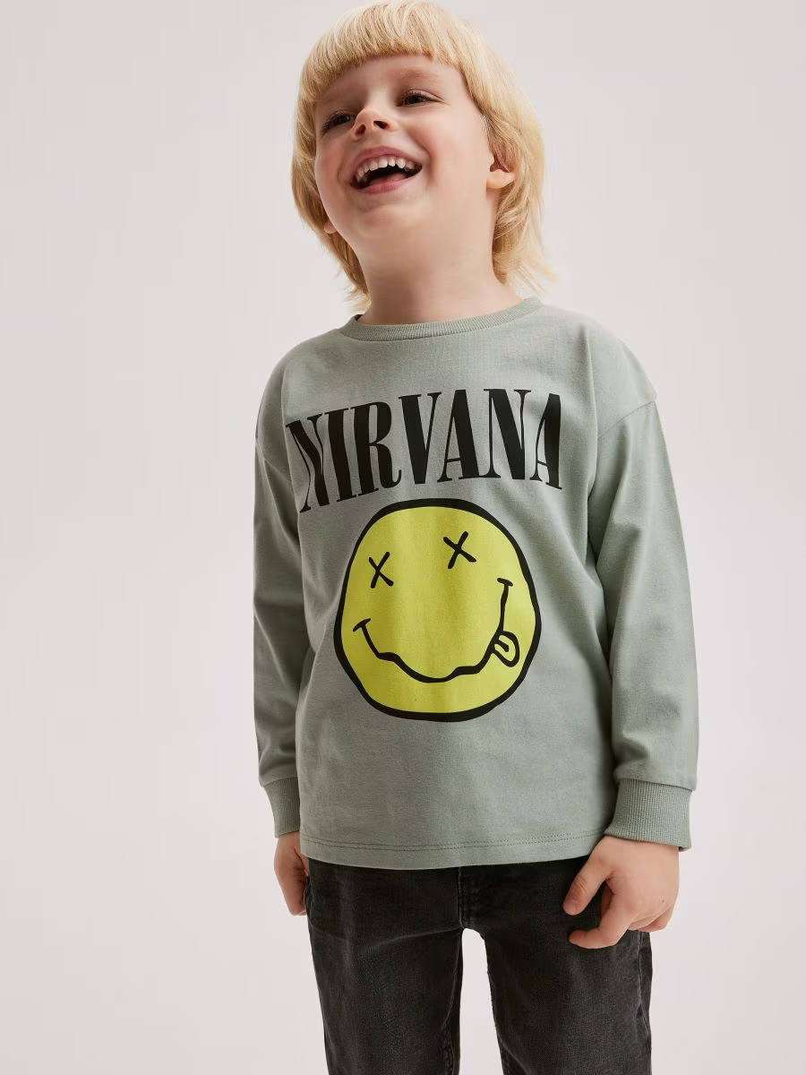Nirvana Oversized Long Sleeve T-Shirt