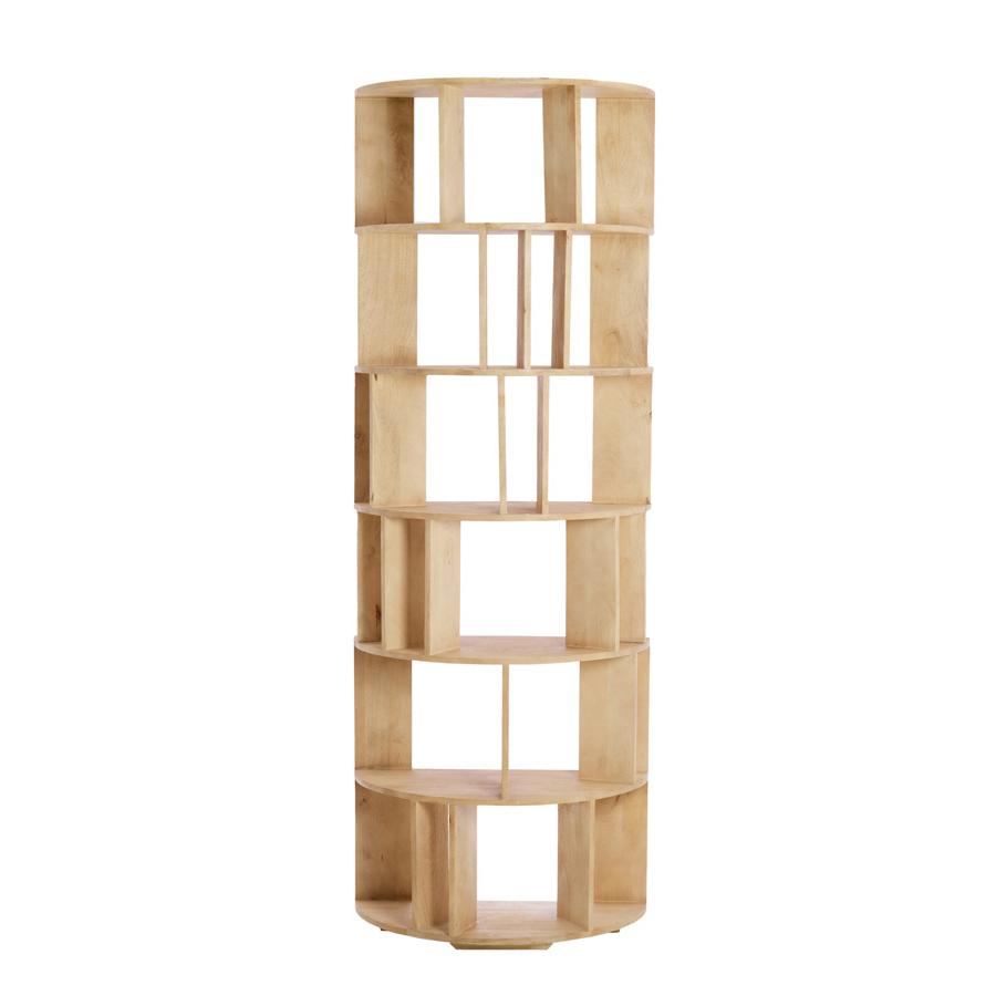 Light & Living - Limpya wandkast open 76x37x212 cm - mat naturel