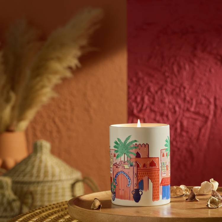 Habitat Ceramic Singlewick Candle - Marrakesh