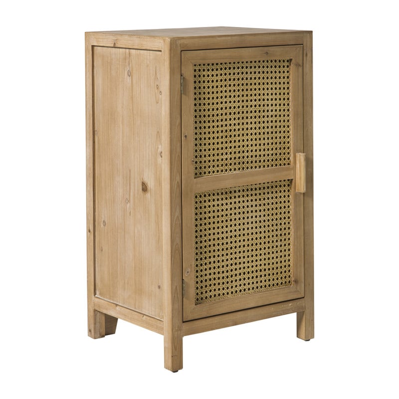 Webbing nachtkastje Bandung - naturel - 80.5x45x40.5 cm