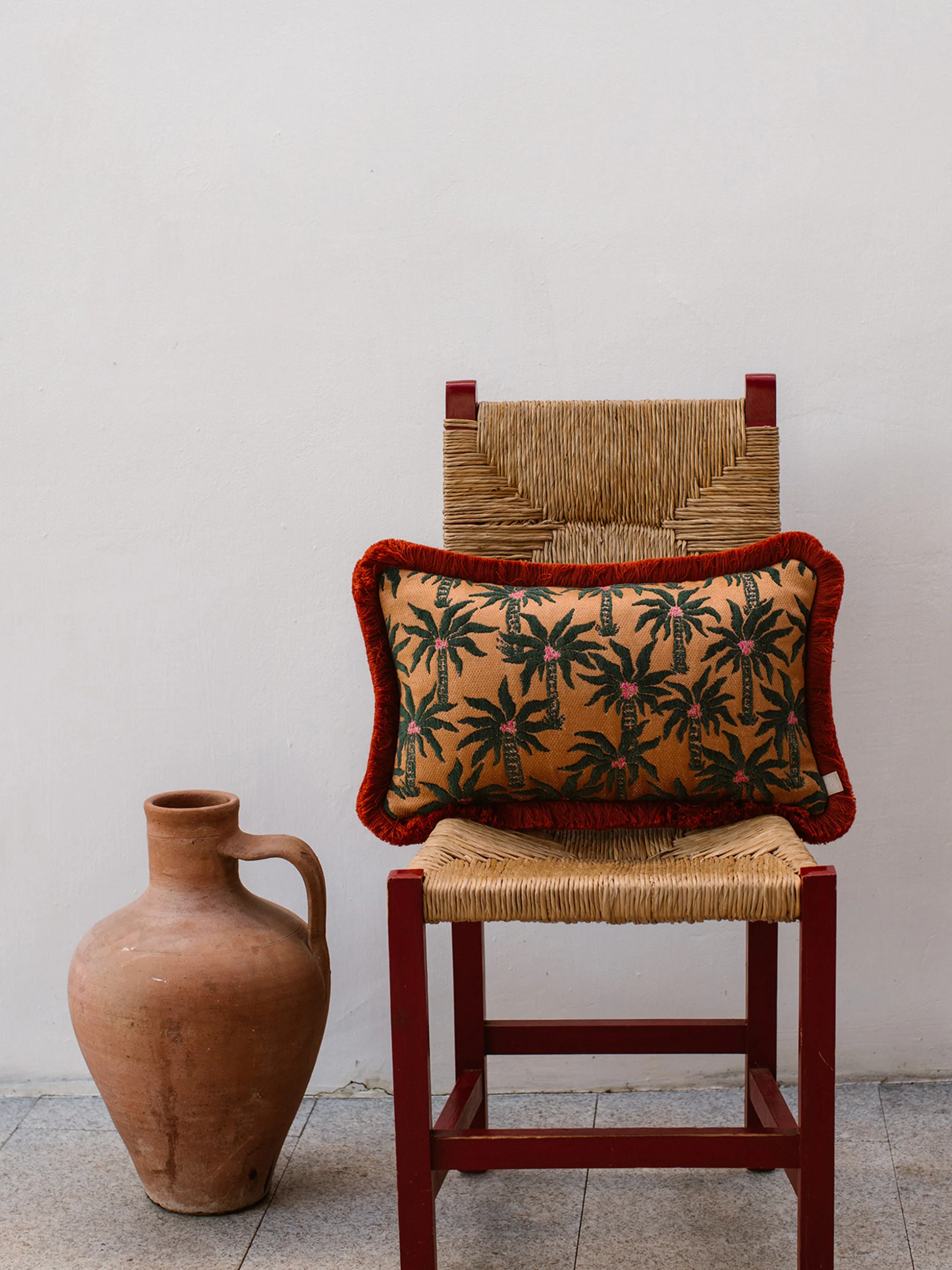 Handgefertigtes Outdoor-Kissen Laura