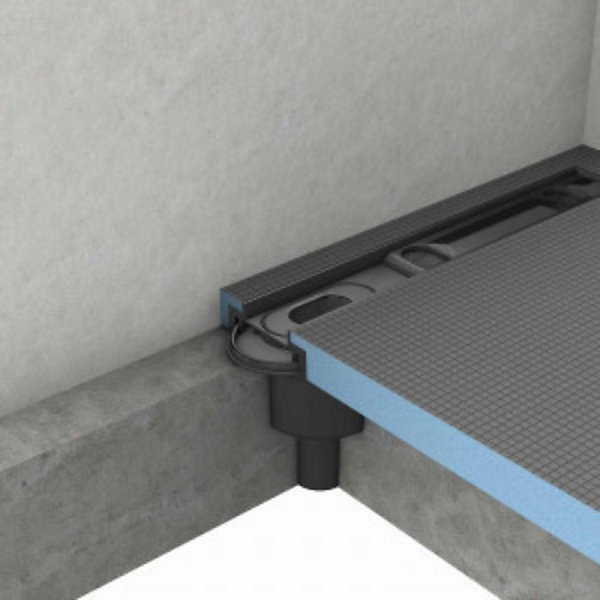Bonde de douche sortie verticale WEDI pour écoulement linéaire