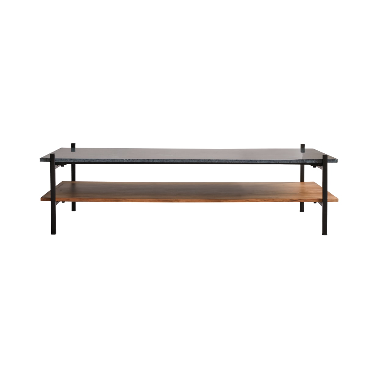 Tikamoon Massief acacia en marmeren salontafel - Naturel