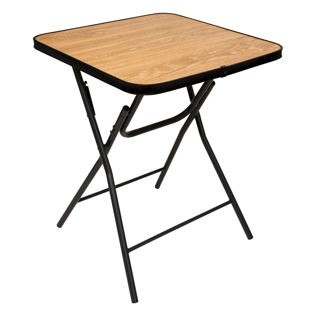 Mesa encartável preta em metal