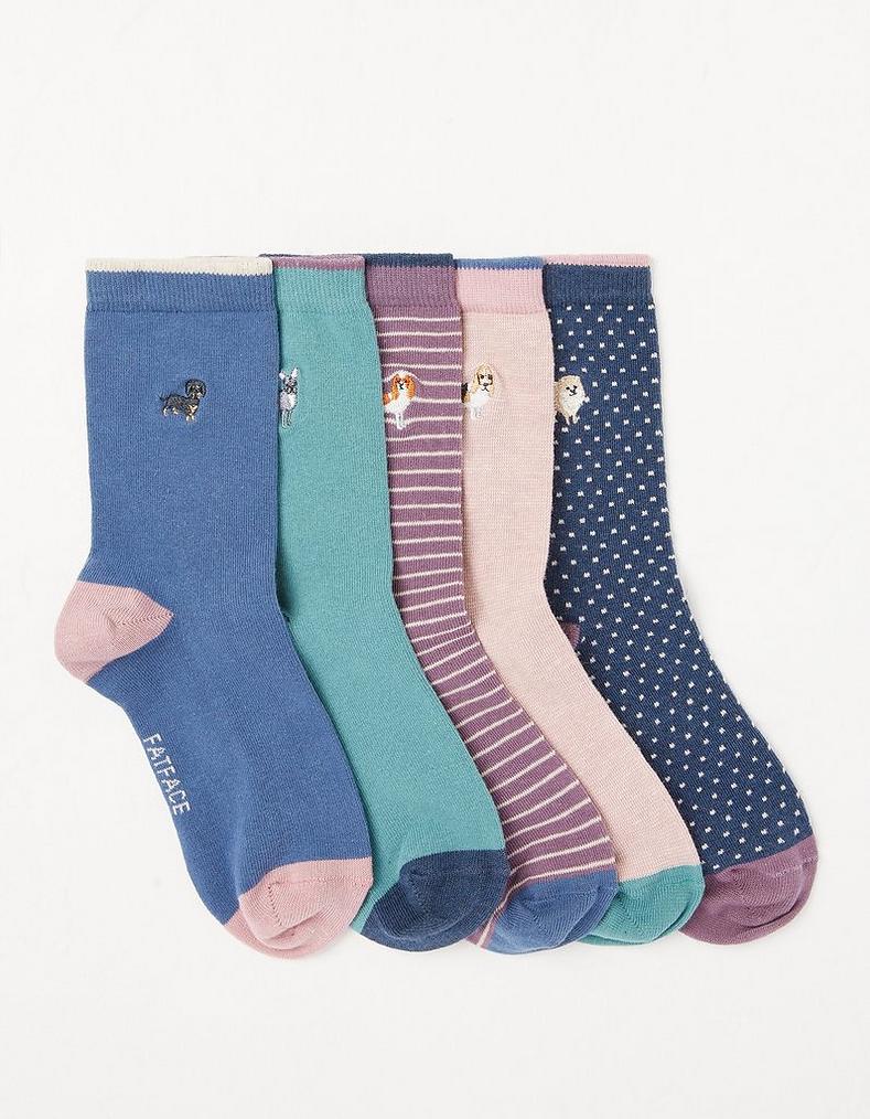 5 Pack Dog Socks