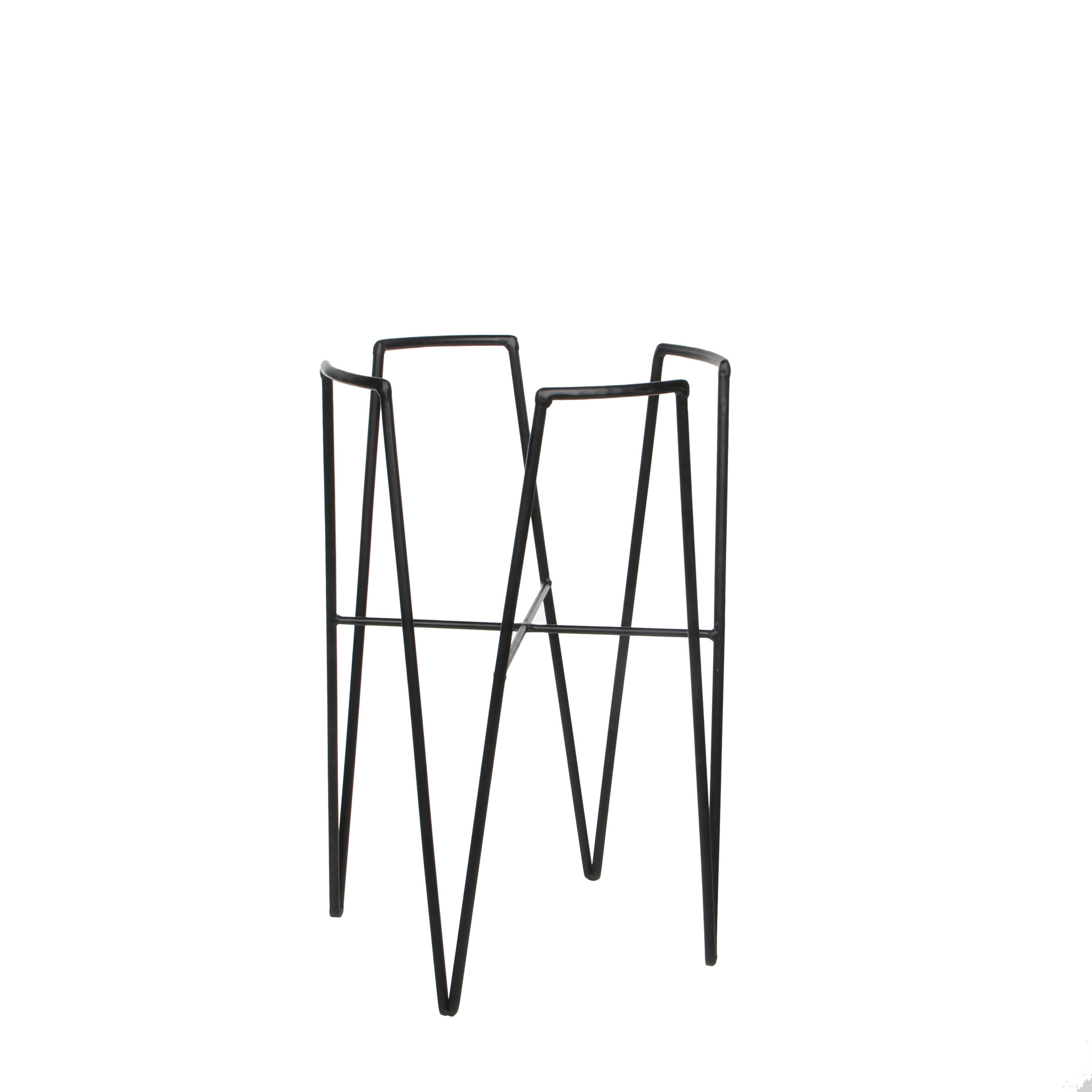 BLOM - Porte-plante en métal noir H38