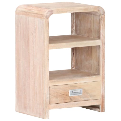 NNEVL Bedside Table 40x30x60 cm Solid Acacia Wood