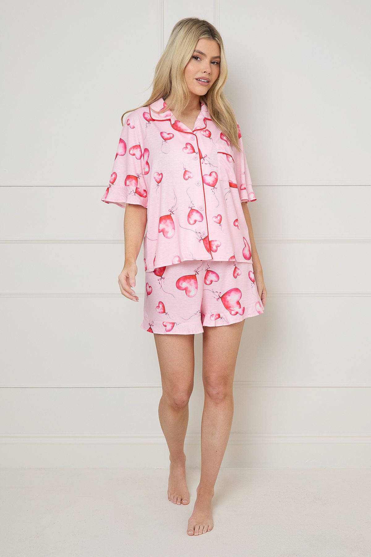 Dorothy Perkins Birthday Balloons Short Sleeve Jersey Pyjama Set