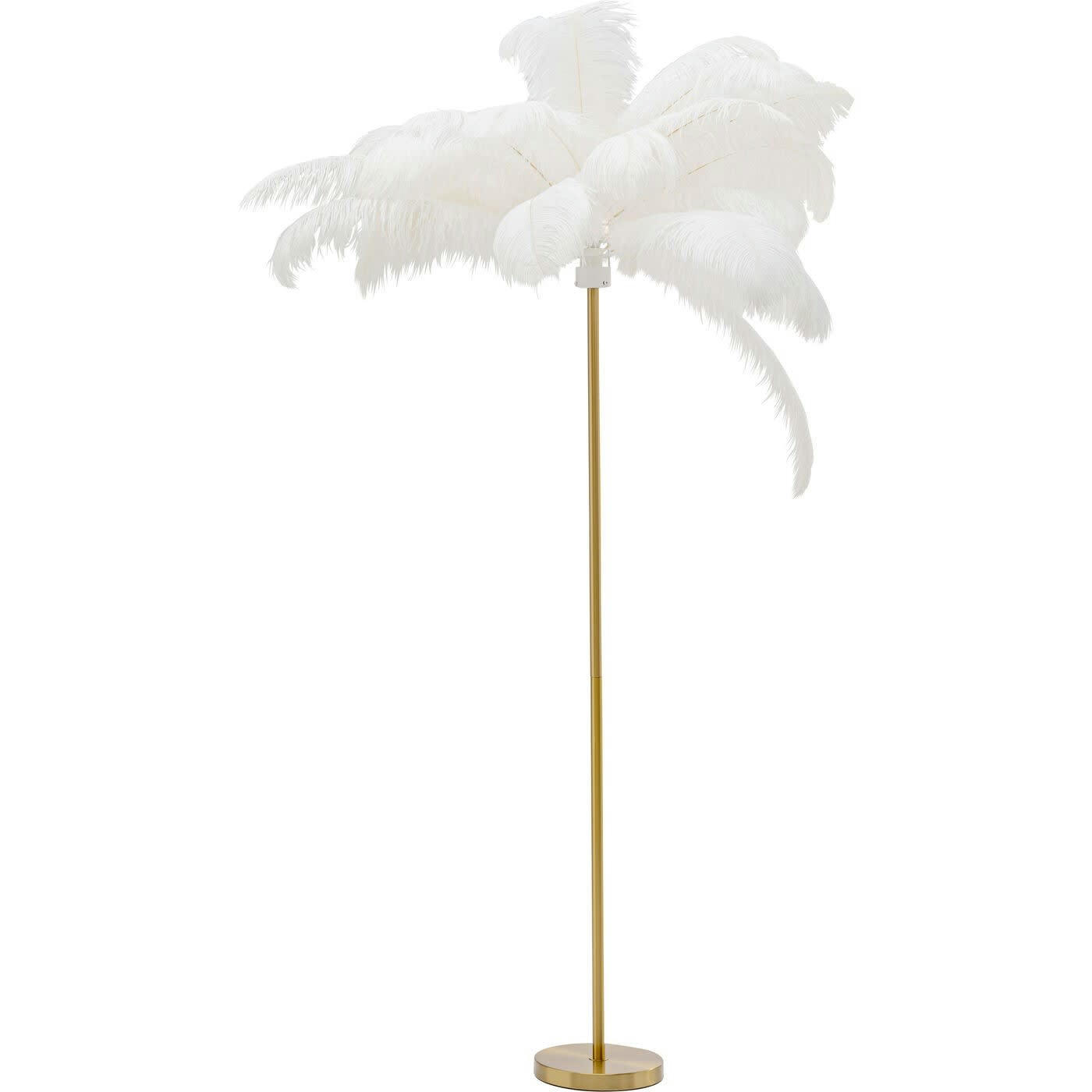 PLUMES - Lampadaire plumes 165cm blanc Kare Design