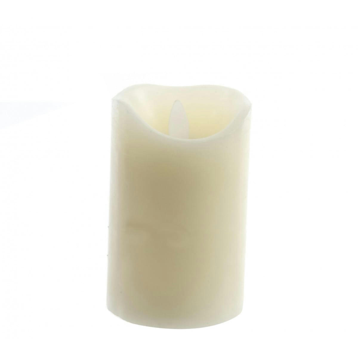 - Bougie LED ivoire 7,5x15cm