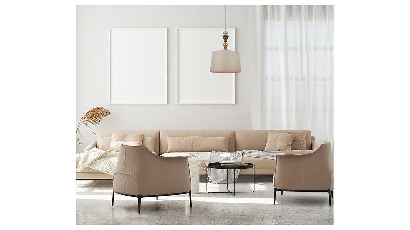 Lampa wisząca Moren 154 cm metalowa beżowa
