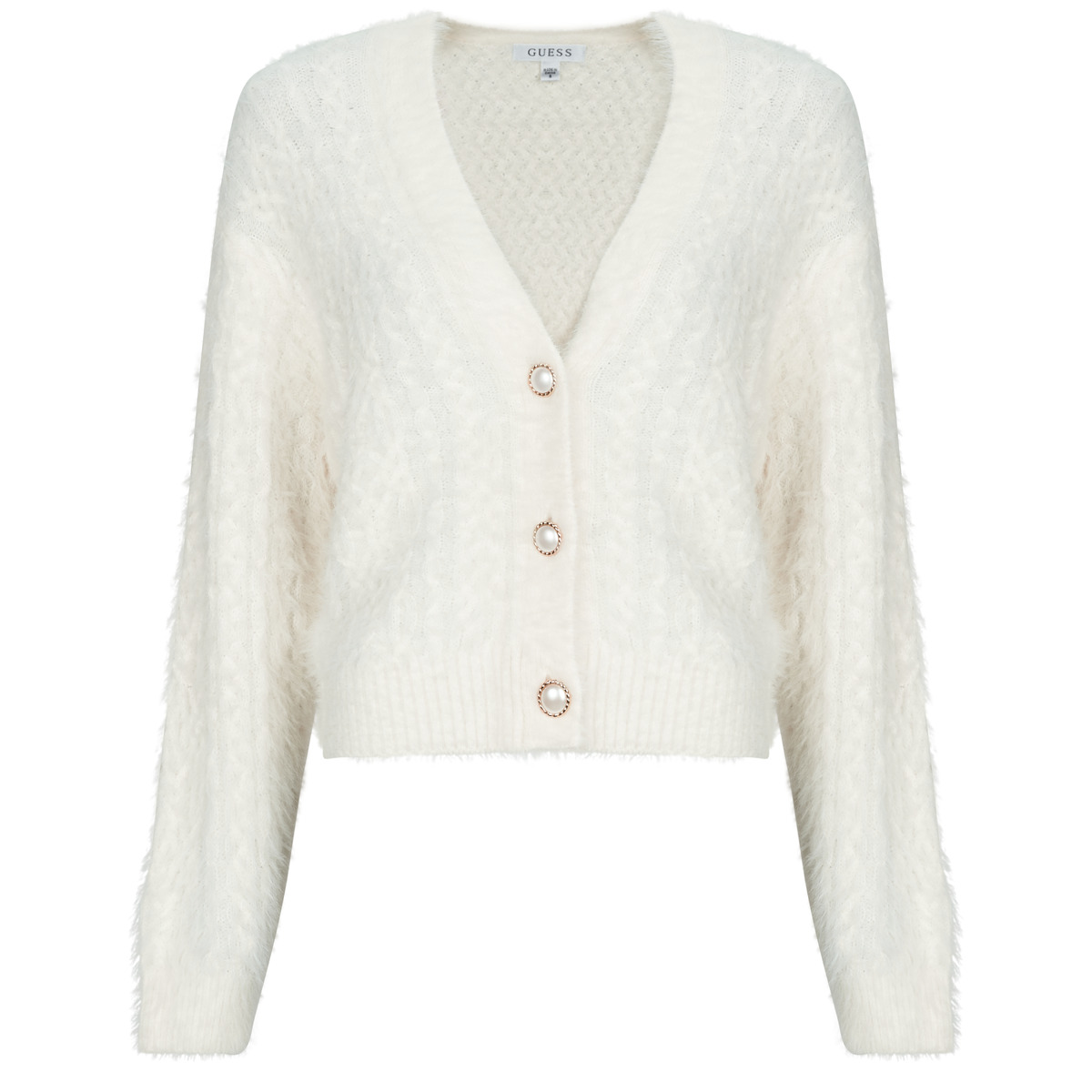 Guess - KINAKO FUZZY - White