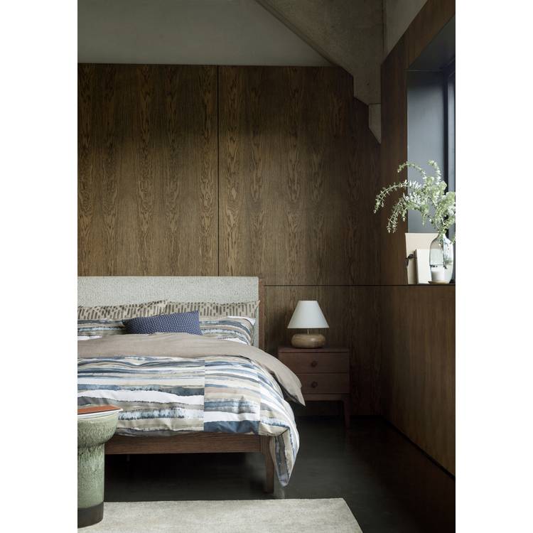 Habitat Loxley 2 Drawer Bedside Table - Walnut