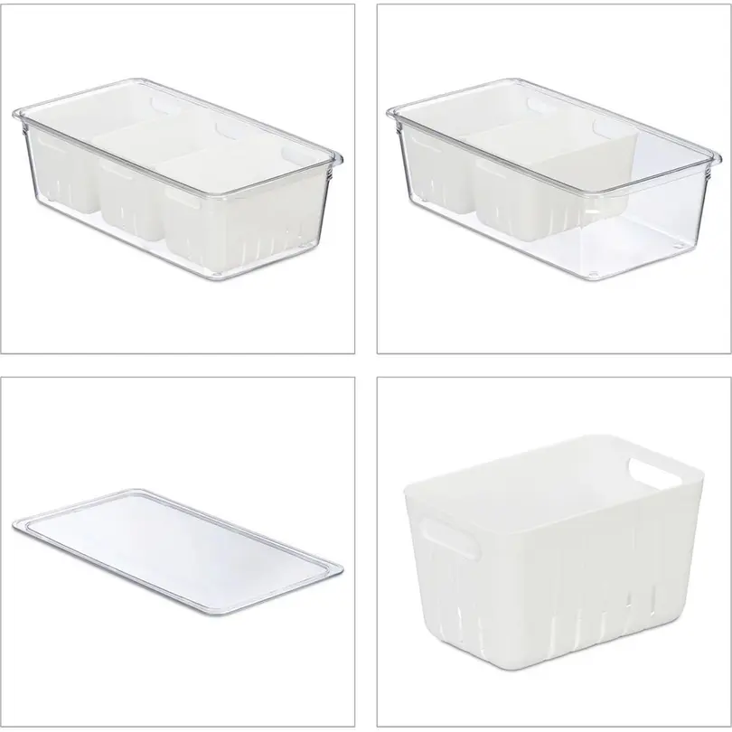 Behälter 3er-Set Kühlschrankorganizer