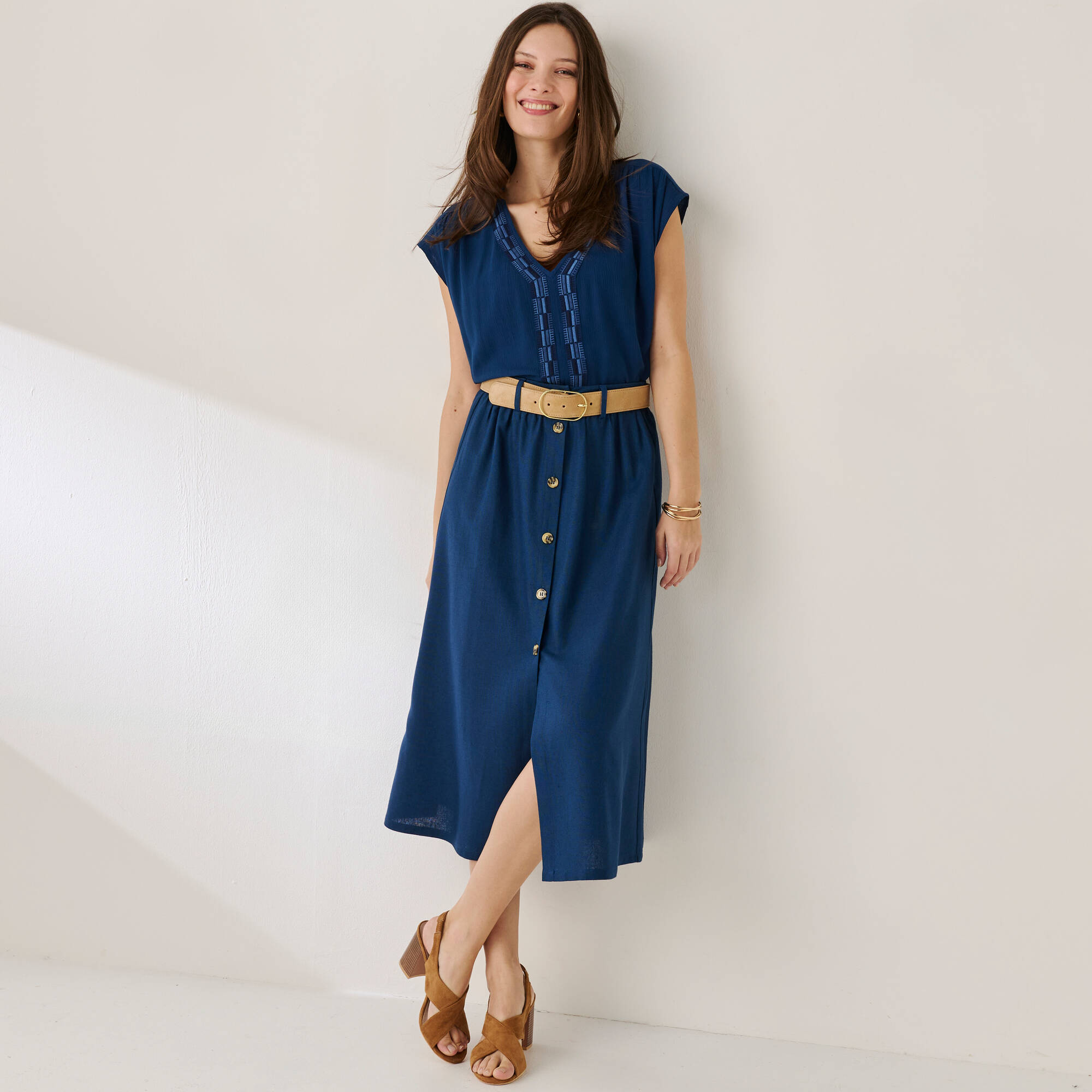 Blouse fluide broderies fantaisie
