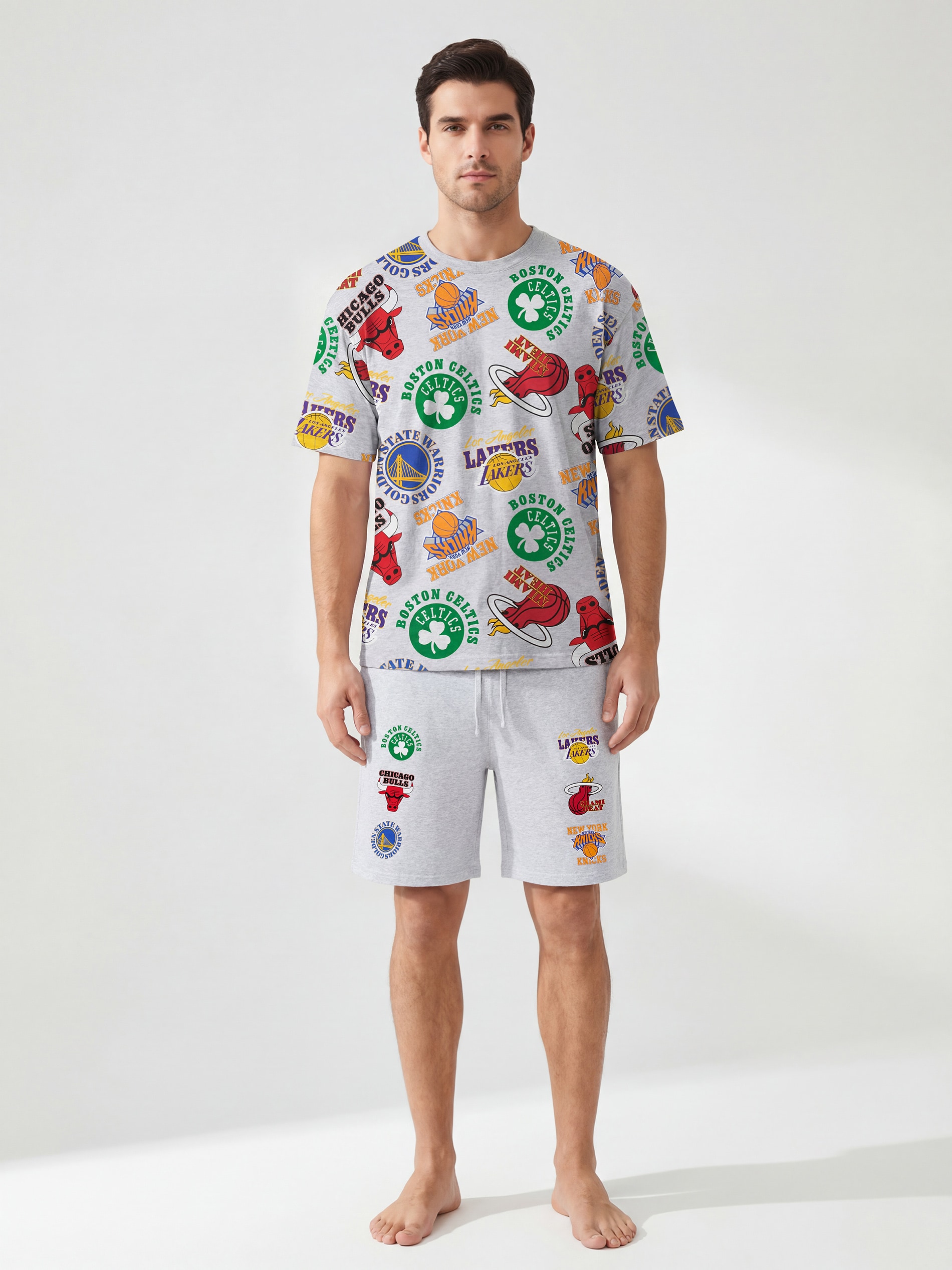 Piżama dwuczęściowa z nadrukiem NBA