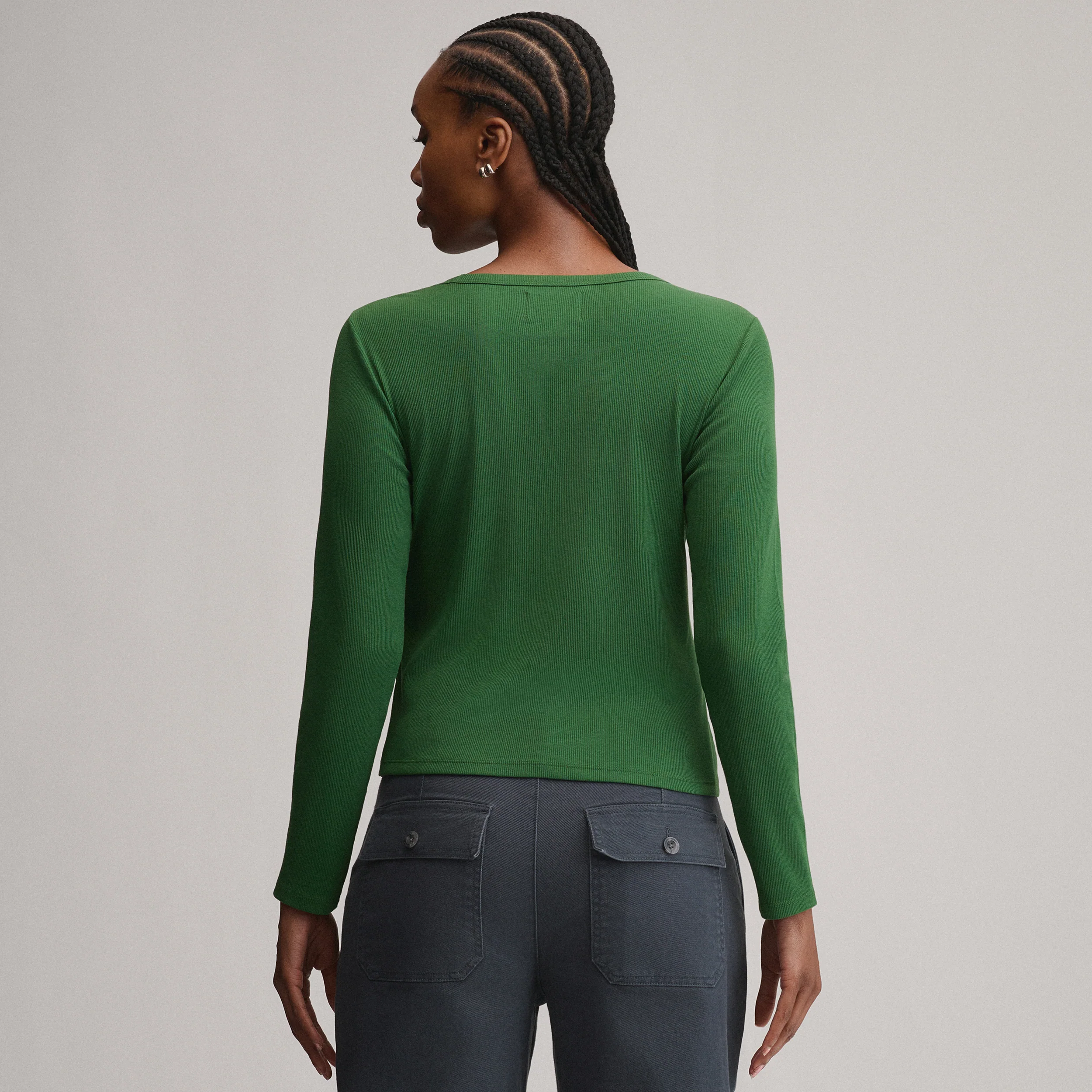 Women's Softline Rib Long-Sleeve Crew
