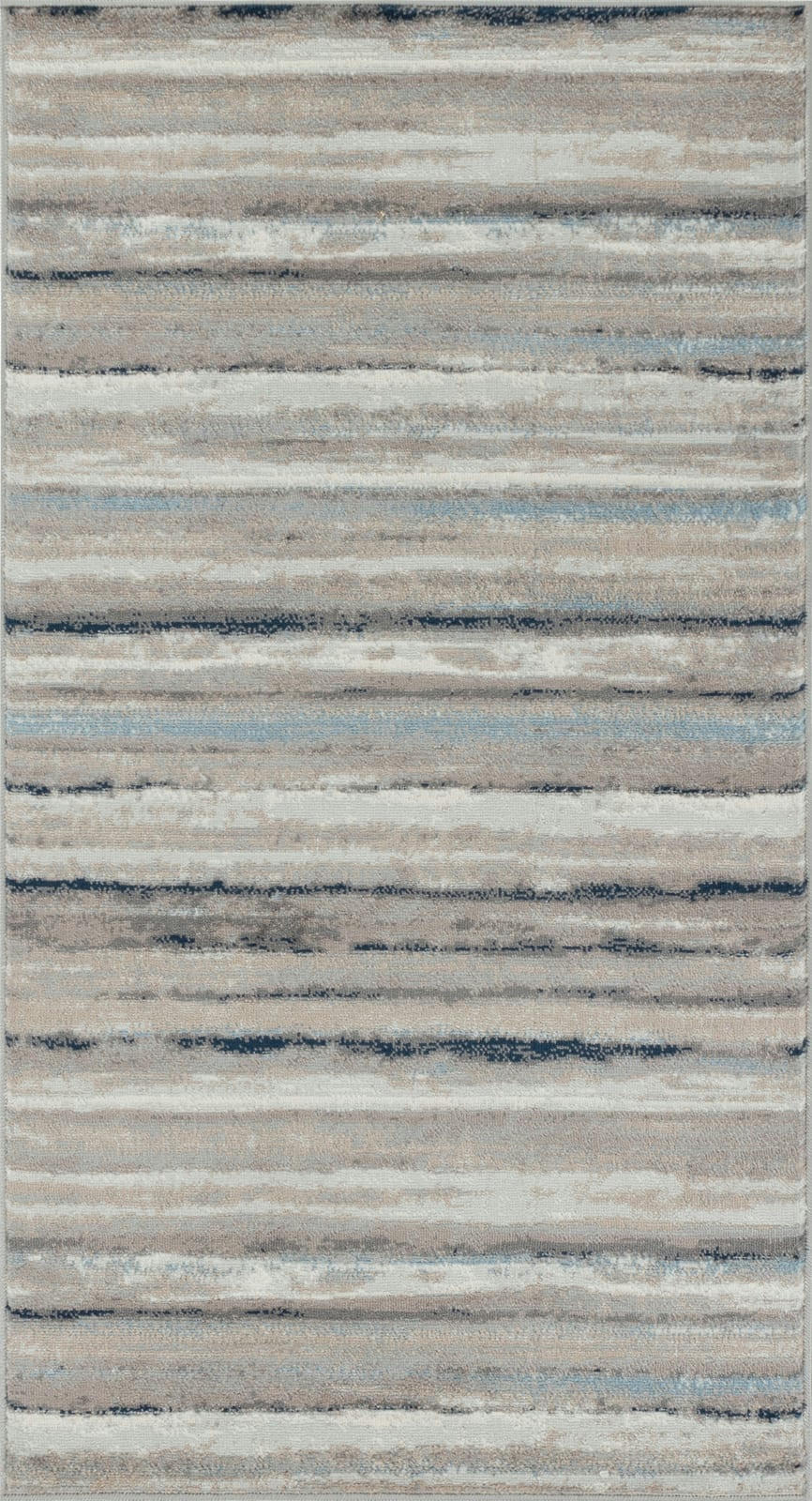 PANDORA - Tapis Couloir Scandinave Hygge Blanc/Gris/Bleu 80x150
