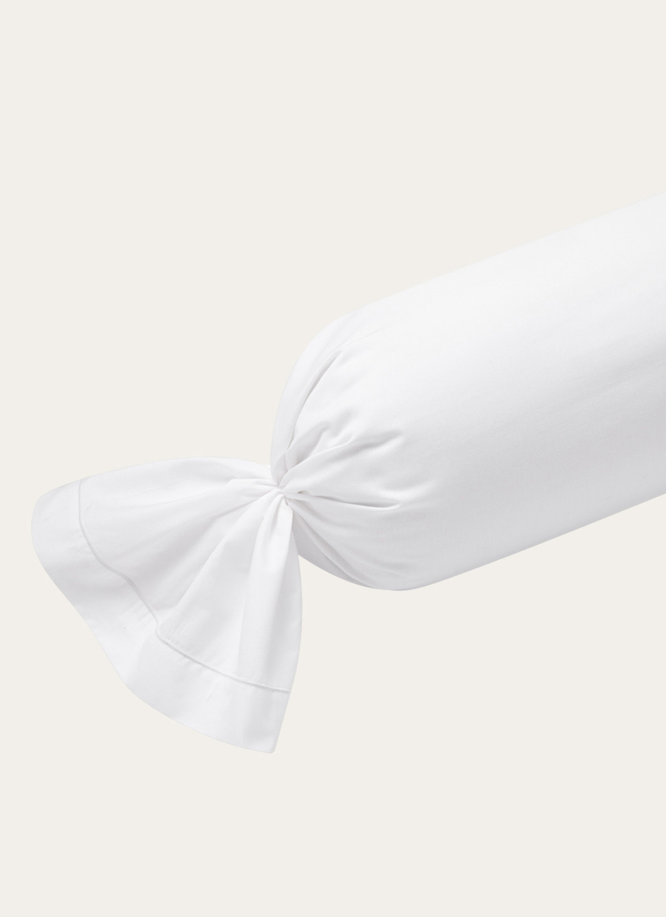 TAIE DE TRAVERSIN EN COTON BLANC