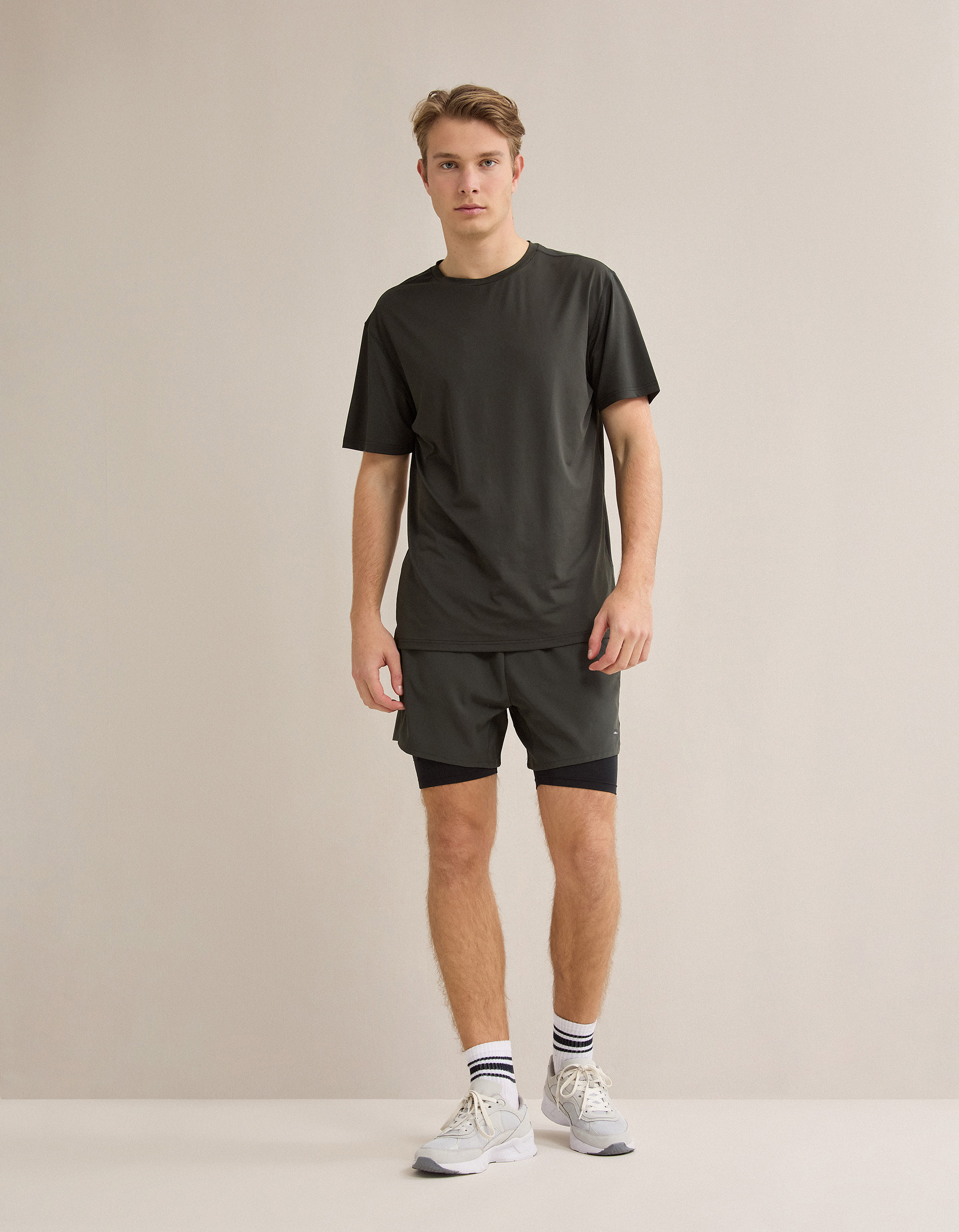 T-shirt de Desporto, Homem, Verde Escuro