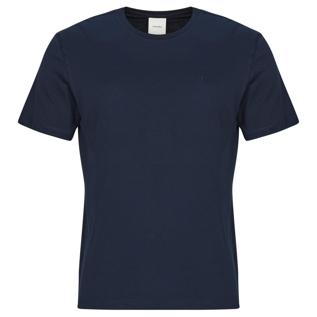 Calvin Klein Jeans - SS SUPIMA CHEST EMB CREWNECK TEE - Marine
