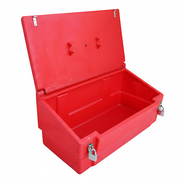 Bac à sable incendie/ à sel de déneigement 100l   grenouillères   cadenas